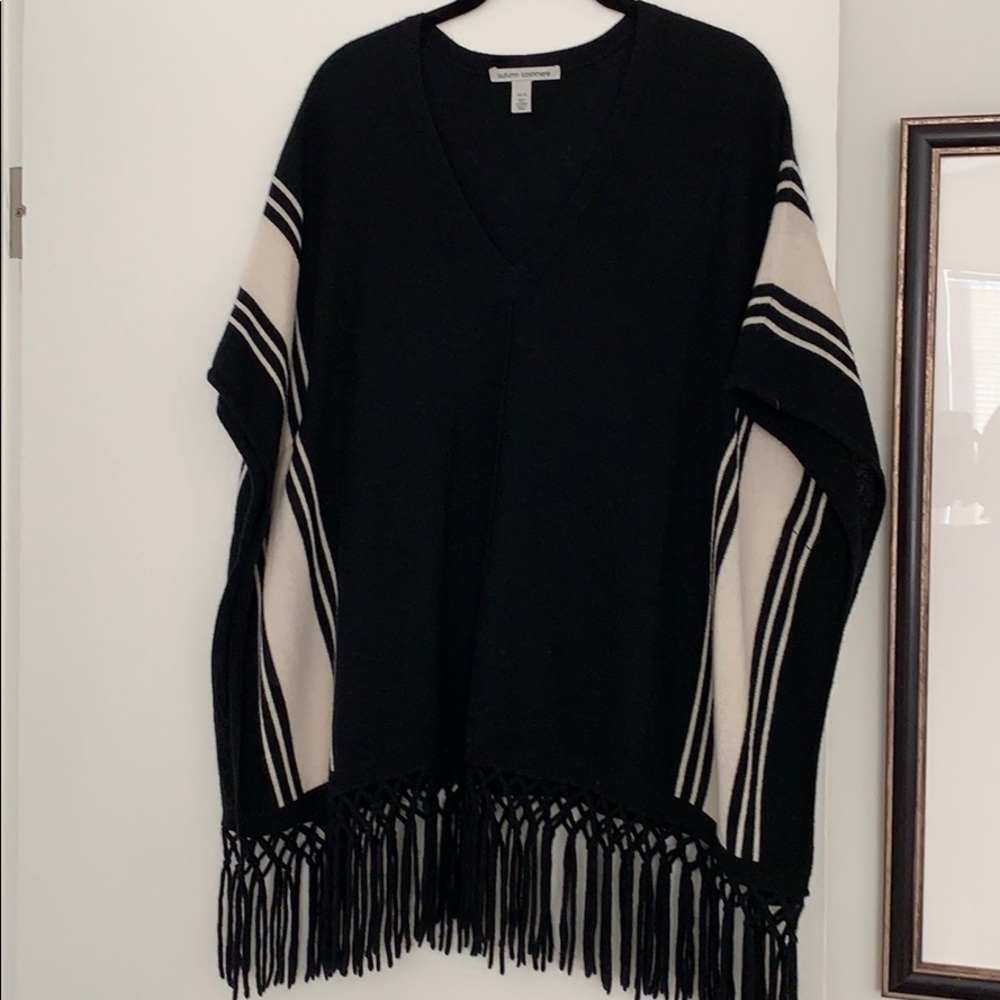 Cashmere poncho